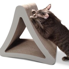 Cat Scratching Post 3 Sided 18 x 10.5 15.9 Vertical Perch PetFusion Play
