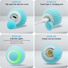 Durable Electric Cat Ball with Motion Sensor – Engaging Toy for Active Cats