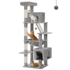 PAWZ Road Tall Cat Tree Multi-Level Cat Tower for Indoor Cat Scratching Post M/L