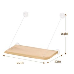Cat Window Perch,Cat Hammock Seat Bed Space Saving Design 360° Yellow