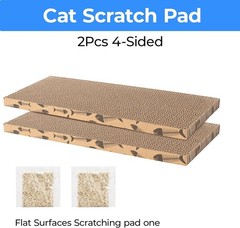 Splicing Cat Scratch Pad: Cat Scratchers for Indoor Cats and Kitten, 2 Pack Cat