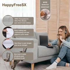 Anti Cat Scratch Furniture Protector, 10 Pack, Cat Scratch Deterrent Tape, Couch