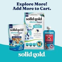 Solid Gold Air Dried Dog Food Toppers for Dry Food – Healthy Dog Treats w/Real B