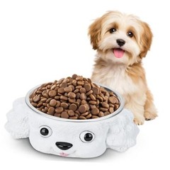 Dog Bowl for Mudium Small Breeds Cute Pet Food Bowl Detachable Stainless Steel