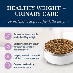 Blue Buffalo Natural Veterinary Diet Wu Weight Management Urinary Care Dry Cat