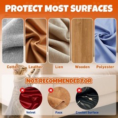 17Pack- anti Cat Scratch Furniture Protector, Clear Couch Protector from Cat Cla
