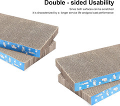 5 Packs in 1 Cat Scratch Pad, Cat Scratcher Cardboard,Reversible,Durable Recycla