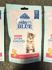 (BLUE) Baby BLUE Kitten Crunchies (3) 2oz Bags