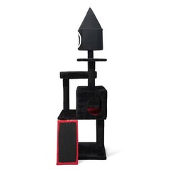 COZIWOW Gothic Cat Tree w/ Coffin Bed Cat Tower Scratching Post Activity Center