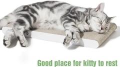 Durable Cat Scratcher Pad Corrugated Cardboard Heavy Duty Reversible for Indoor