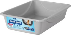 Lightweight Open Cat Litter Pan: 14.5″ x 10.5″ for Easy Maintenance – Small Size