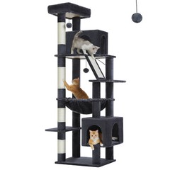 PAWZ Road Tall Cat Tree Multi-Level Cat Tower for Indoor Cat Scratching Post M/L