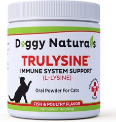 Doggy Naturals L Lysine Supplement for Cats 100g Poultry Fish Flavor Oral Gra…