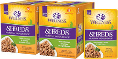 Wellness Healthy Indulgence Shreds Adult Wet Cat Food, Natural, Protein Rich, Gr