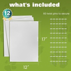 12 Pack Self Adhesive Cat Scratch Furniture Protectors – Anti-Scratch Couch G…