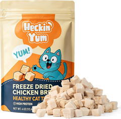 Freeze Dried Chicken Cat Treats, Single Ingredient Chicken Breast Cat Snacks, Hi