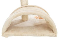 Vitoria Plush & Sisal 17″ Cat Scratching Post with Platform, Beige