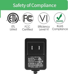Eco-Friendly 15V 1A Power Adapter for Litter Robot 2, 3, 4 – 1.5M Cord Included
