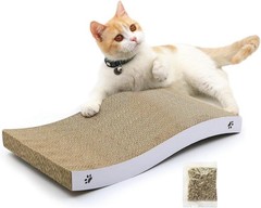 Durable Cat Scratcher Pad Corrugated Cardboard Heavy Duty Reversible for Indoor