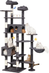 79In Giant Cat Tree for Heavy Duty Big Cats, Large Cat Trees with Scratching Pos