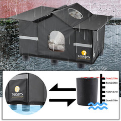 Outdoor Cat House – Weatherproof Large Cat Shelter for outside with Roof Window-
