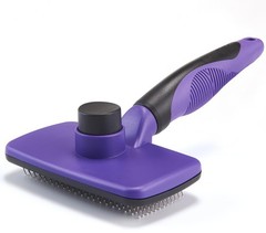 Self Cleaning Slicker Brush for Dogs& Cats, Skin Friendly Grooming Brush for …