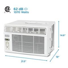 BLACK+DECKER Window Air Conditioner 12000 BTU, AC Window Unit Cools Up to 550 Sq