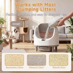 Automatic Self Cleaning Cat Litter Box APP Control Open-Top Automatic Litter Box