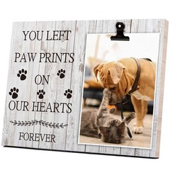 KINGNOW Pet Picture Frame Cat or Dog 4×6 inches, Memorial Design 3