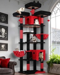 Globlazer Gothic Cat Trees and Towers for Multiple Adult Cats, 82-inch XXL Ta…