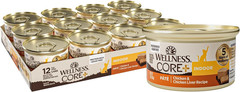 Wellness CORE+ Pate Adult Canned Wet Cat Food for Indoor Cats, Natural, Protein