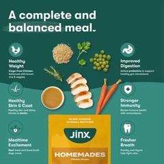Jinx Chicken Dog Wet Food, Meal or Mix in Toppers for 9 Ounce (Pack of 6)