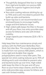 PETFUSION BETTER LITTER BOX “Non-Stick” Coated tidy cat clump scoop auto limited