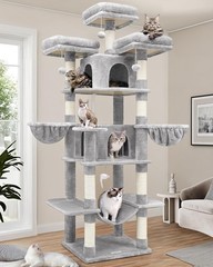 Big Cat Tower Indoor Cats 80inch Cat Tower Multiple Adult Cats XXL Cat Tree