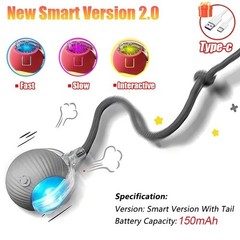 Automatic Rolling Ball Smart Cat Dog Toy Electric Pet Self-moving Kitten Game