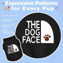 Personality Canine Attire: Soft, Lightweight Cotton Dog Clothes with ‘The Dog Fa