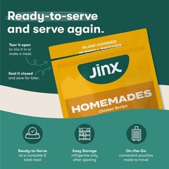 Jinx Chicken Dog Wet Food, Meal or Mix in Toppers for 9 Ounce (Pack of 6)