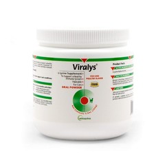 Vetoquinol Viralys Daily L-Lysine Powder for Cats and 100 Grams, Premium pack