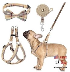 Adjustable No Pull Dog Harness Collar Leash Set – Small Dog – No Pull