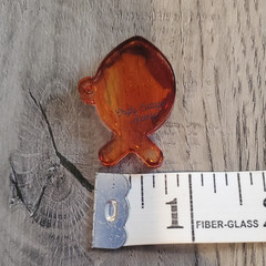Handmade Resin Pet Tag Collar Charm Orange Goldfish Cute Cat Dog Accessory Gift