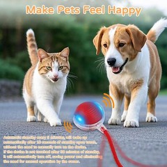 Automatic Rolling Ball Smart Cat Dog Toy Electric Pet Self-moving Kitten Lot