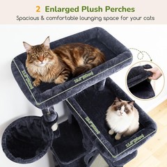 Globlazer 80in Extra Tall Cat Condo Corner Scratching Dark Grey