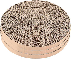 Scratch and Spin Cat Scratcher Replacement Pads for Active Play Cardboard 3 Coun