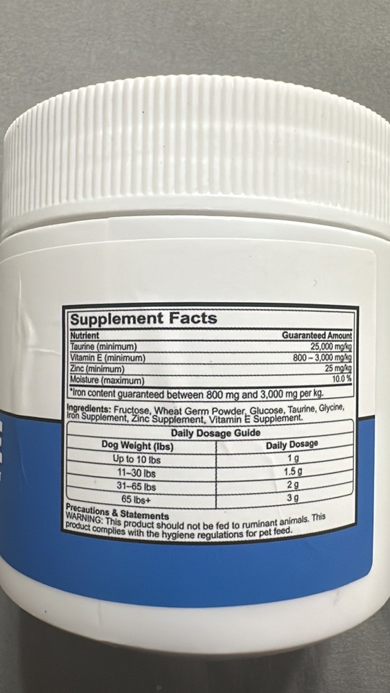 DoggySupps Taurine Supplement Powder for Cat Health Support Formula