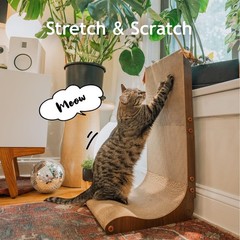 Necoichi Cardboard Cat Scratcher Wall for Indoor Cats – Cat Scratching Board,…