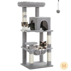 56.2″ Cat Tree Tower Scratching Posts Cat Condo Trees for Large Cats Bed Toys