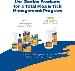 Zodiac Flea & Tick Powder 6 oz. for Dogs Puppies Cats Kittens Shaker Top 3PCK