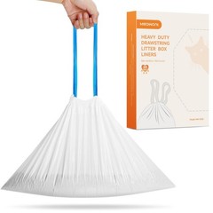 MeoWant Cat Litter Box Liners, Drawstring 1 Count (Pack of 1), liner
