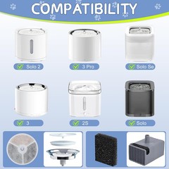 8 Pack Upgraded Filter Units 3.0 for PETKIT EVERSWEET Solo SE/EVERSWEET