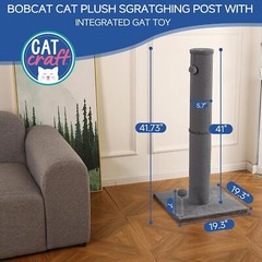 Bobcat Cat Scratching Post for Indoor Cats Tall Cat Scratch Post Carpet Cat S